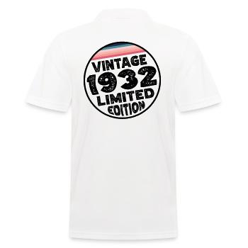 Édition limitée depuis 1932 Cadeau d’anniversaire - Polo Homme - blanc - Dos - Kai (181cm)
