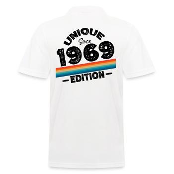 Unique depuis 1969 Edition Anniversaire Millésime 1969 - Polo Homme - blanc - Dos - Kai (181cm)