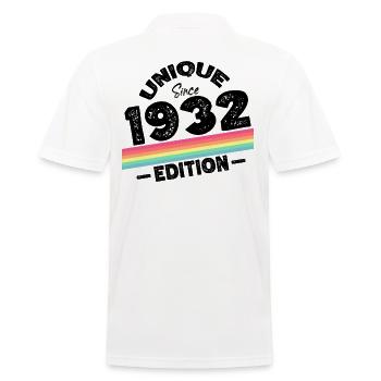 Unique depuis 1932 Edition Anniversaire Millésime 1932 - Polo Homme - blanc - Dos - Kai (181cm)