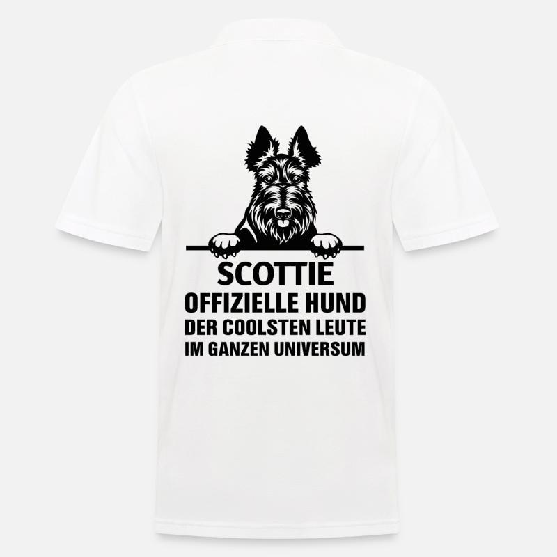 Scottish Terrier Spruch Süß Cool - Männer Poloshirt - Weiß