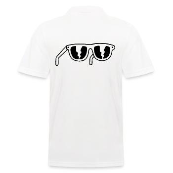 Sunglasses - Men's Polo Shirt - white - Back - Kai (181cm)