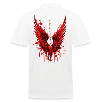 2reborn Angelwings heart - Männer Poloshirt - Weiß - Hinten - Kai (181cm)