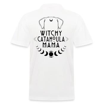 Witchy Catahoula Mama Hunde Hexe Hexen - Männer Poloshirt - Weiß - Hinten - Kai (181cm)