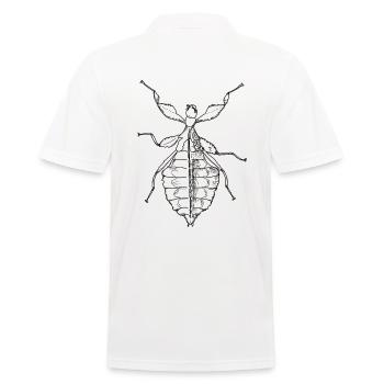 Walking Leaf - Phylliidae - Ghost Scarecrow - Men's Polo Shirt - white - Back - Kai (181cm)