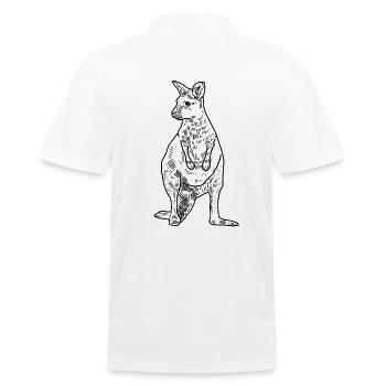 Wallaby - Men's Polo Shirt - white - Back - Kai (181cm)