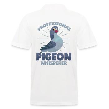 Un chuchoteur de pigeons professionnel - Polo Homme - blanc - Dos - Kai (181cm)
