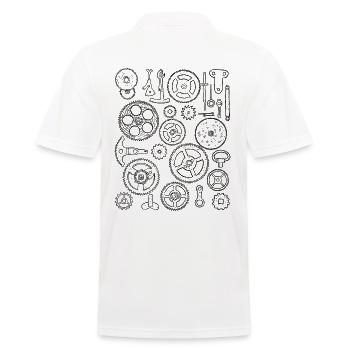Pièces de montre Pièces de montre Engrenage Mécanisme Mouvement - Polo Homme - blanc - Dos - Kai (181cm)