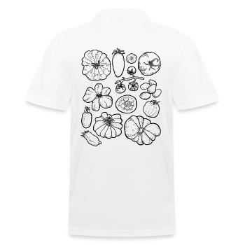 Tomatoes - Men's Polo Shirt - white - Back - Kai (181cm)