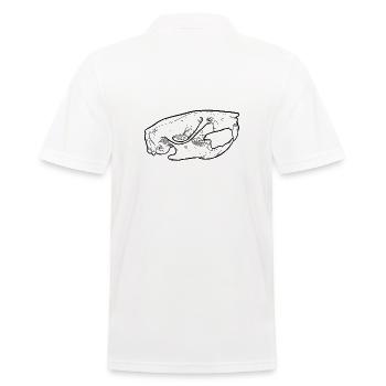 Rat skull skull skull of a rat - Men's Polo Shirt - white - Back - Kai (181cm)