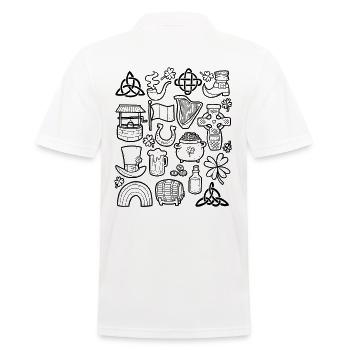 Irlande - Polo Homme - blanc - Dos - Kai (181cm)