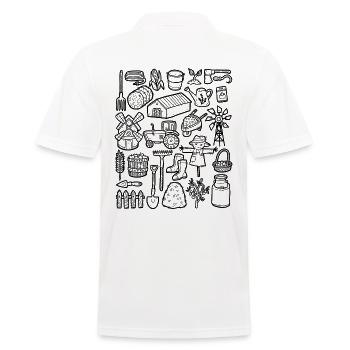 Farm - Männer Poloshirt - Weiß - Hinten - Kai (181cm)