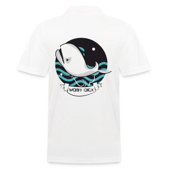 Moby Dick - Männer Poloshirt - Weiß - Hinten - Kai (181cm)