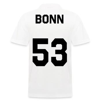 Bonn 53 - Men's Polo Shirt - white - Back - Kai (181cm)