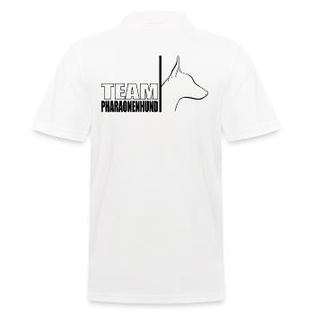 TEAM Pharaonenhund Hunde Hund Wilsigns - Männer Poloshirt - Weiß - Hinten - Kai (181cm)