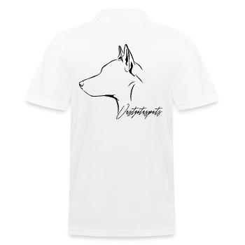 VÄSTGÖTASPETS Profil Chiens Wilsigns - Polo Homme - blanc - Dos - Kai (181cm)