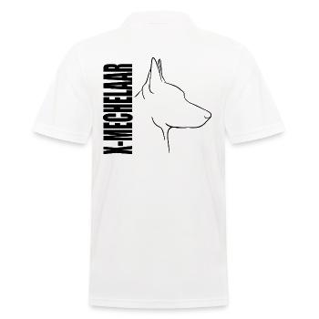 X-MECHELAAR Profile Dogs Dog Wilsigns - Men's Polo Shirt - white - Back - Kai (181cm)