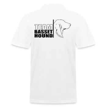 TEAM Basset Hound Profil Chien Chien Wilsigns - Polo Homme - blanc - Dos - Kai (181cm)