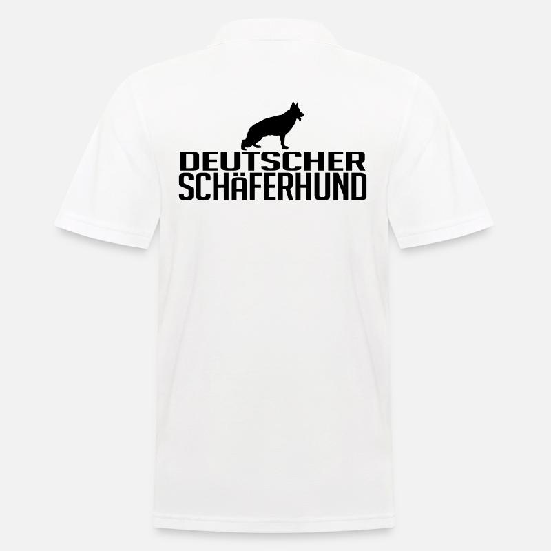 DEUTSCHER SCHÄFERHUND Hunderasse Hunde Wilsigns - Männer Poloshirt - Weiß