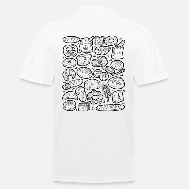 Brot backen - Männer Poloshirt - Weiß