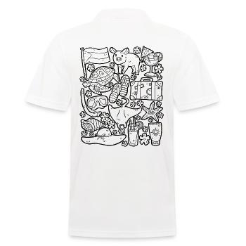 Bahamas - Polo Homme - blanc - Dos - Kai (181cm)