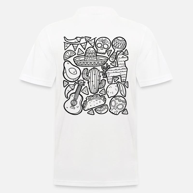 Cinco de Mayo - Männer Poloshirt - Weiß