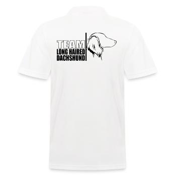 TEAM Teckel à poil long Chiens Teckel Wilsigns - Polo Homme - blanc - Dos - Kai (181cm)