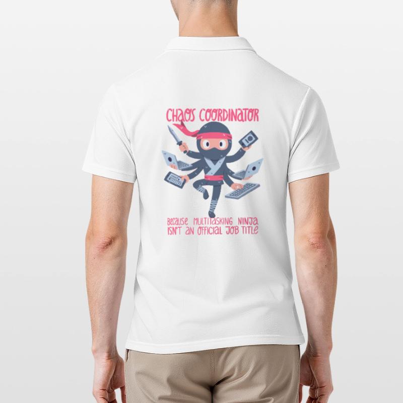 Chaos-Koordinator oder Multitasking-Ninja Männer Poloshirt