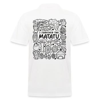 J’ai survécu au Matatu – le manège culte du Kenya - Polo Homme - blanc - Dos - Kai (181cm)