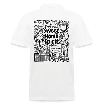 Sweet Home Spirit – Alabama Pride - Polo Homme - blanc - Dos - Kai (181cm)
