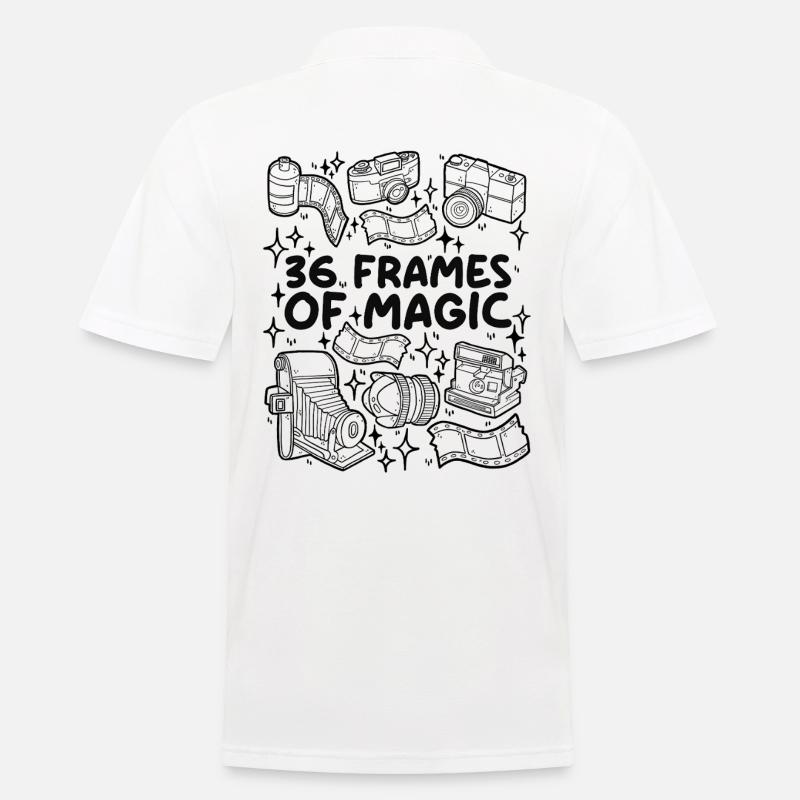 36 Frames of Magic – Analogliebe - Männer Poloshirt - Weiß