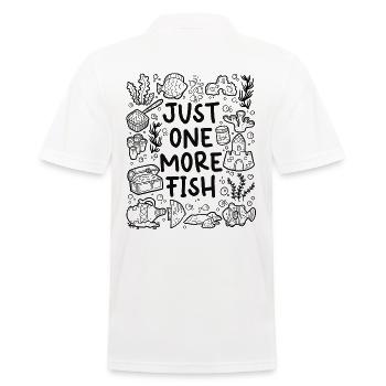 Just One More Fish – Aquarium - Männer Poloshirt - Weiß - Hinten - Kai (181cm)