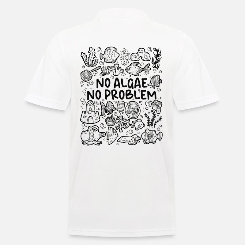 No algae, no problem – aquarium - Men's Polo Shirt - white