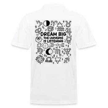 Rêvez grand – L’univers écoute - Polo Homme - blanc - Dos - Kai (181cm)