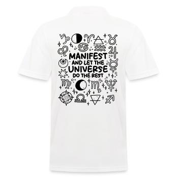 Manifest – L’univers s’occupe du reste - Polo Homme - blanc - Dos - Kai (181cm)