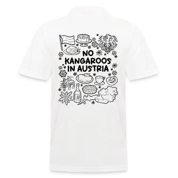 Pas de kangourous en Autriche - Polo Homme - blanc - Dos - Kai (181cm)