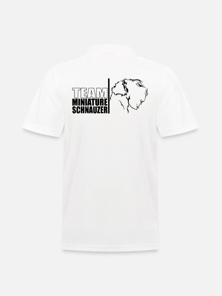 TEAM Schnauzer miniature Chiens Chien Wilsigns - Polo Homme - blanc