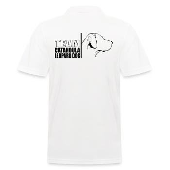 TEAM Catahoula Leopard Dog Hunde Hund Wilsigns - Männer Poloshirt - Weiß - Hinten - Kai (181cm)