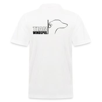 TEAM Greyhound Dogs Dog Greyhounds Wilsigns - Men's Polo Shirt - white - Back - Kai (181cm)