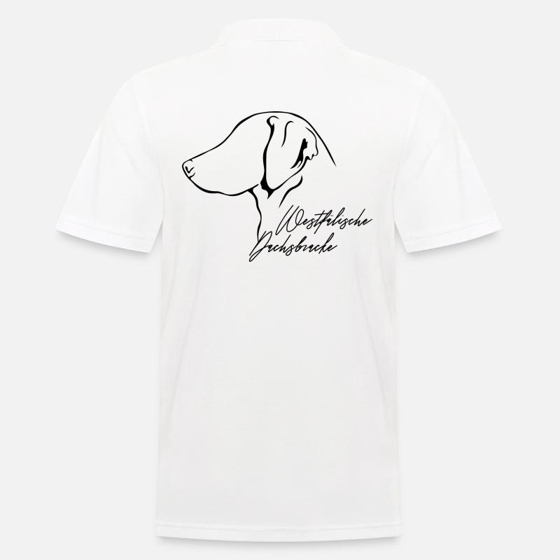 WESTFÄLISCHE DACHSBRACKE Profil Hunde Wilsigns - Männer Poloshirt - Weiß