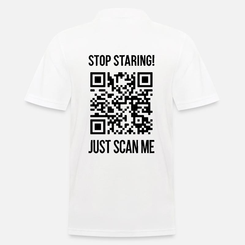 Scan Me QR Code: Choose Kindness Every Day - Men's Polo Shirt - white