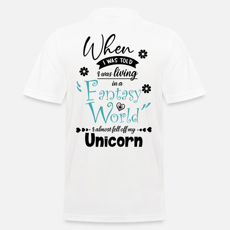 Fantasy-Welt - Männer Poloshirt - Weiß