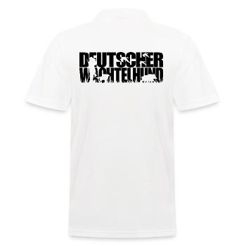 DEUTSCHER WACHTELHUND Jagdhunde Jagdhund Wilsigns - Männer Poloshirt - Weiß - Hinten - Kai (181cm)