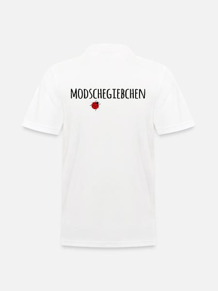 sächsisch Sachsen sächsischer Dialekt Marienkäfer - Männer Poloshirt - Weiß