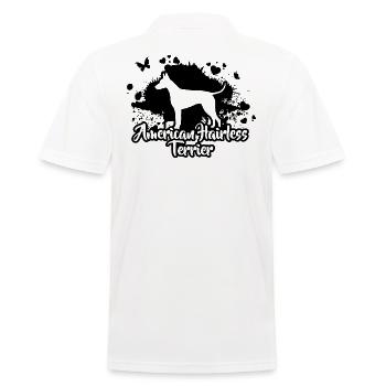 AMERICAN HAIRLESS TERRIER Chien Wilsigns - Polo Homme - blanc - Dos - Kai (181cm)