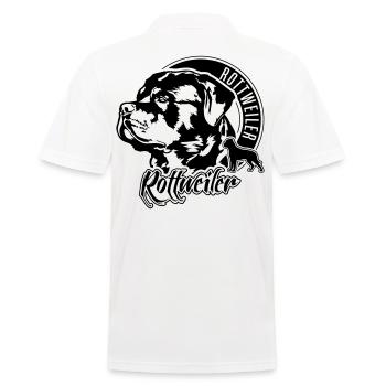 ROTTWEILER Portrait de chien IGP Chiens de sport - Polo Homme - blanc - Dos - Kai (181cm)