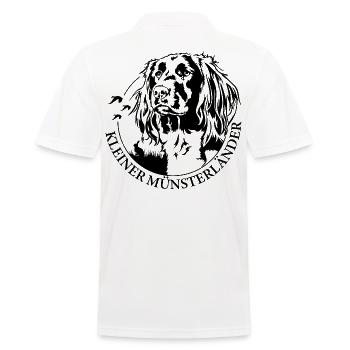 KLEINER MÜNSTERLÄNDER Jagdhund Jagdhunde Wilsigns - Männer Poloshirt - Weiß - Hinten - Kai (181cm)