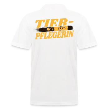 Veterinär Geburtstag Tiermediziner Tierwirt - Männer Poloshirt - Weiß - Hinten - Kai (181cm)