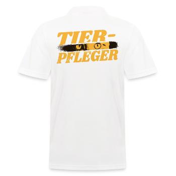 Veterinär Geburtstag Tiermediziner Tierwirt - Männer Poloshirt - Weiß - Hinten - Kai (181cm)