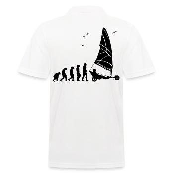 Plage Voile Windracer Land Sailers Land Sailors - Polo Homme - blanc - Dos - Kai (181cm)