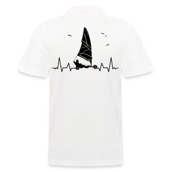 Beach Sailing Windracer Land Sailers Land Sailors - Men's Polo Shirt - white - Back - Kai (181cm)